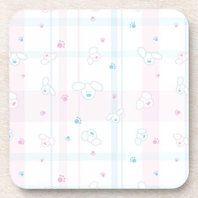 Dessous-de-verre Motif mignon avec des chiens (Devant)