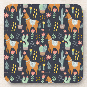 Dessous-de-verre Motif mignon d'alpaga