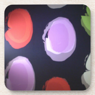 Dessous-de-verre Motif moderne coloré Polka Point Art Imprimer