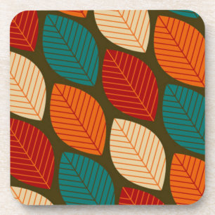 Dessous de verre Motif moderne "feuille" du milieu