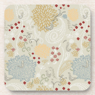 Dessous-de-verre motif montrant le jardin bouclé