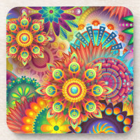 Motif multicolore Art Déco