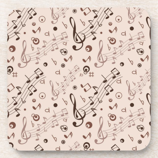 Dessous-de-verre Motif musical (Devant)