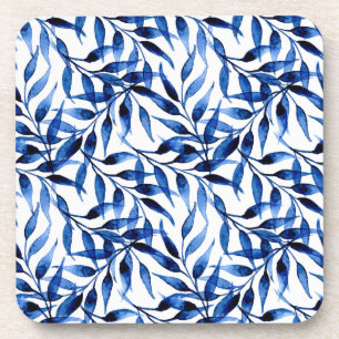 Dessous-de-verre Motif peint à la main d'encre d'aquarelle