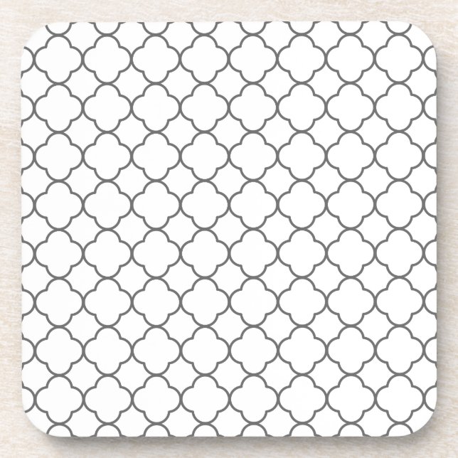 Dessous-de-verre Motif Quatrefoil classique (Devant)