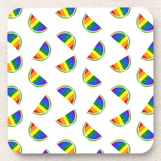 Dessous-de-verre Motif Rainbow Watermelon (Devant)