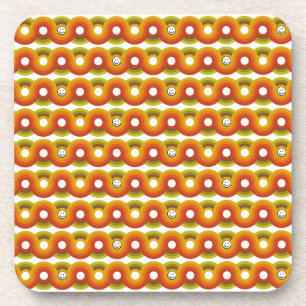 Dessous-de-verre Motif Rétro Vintage Smiley No. 02