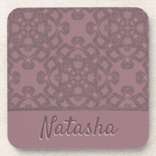Dessous-de-verre Motif Rose Dusty personnalisé