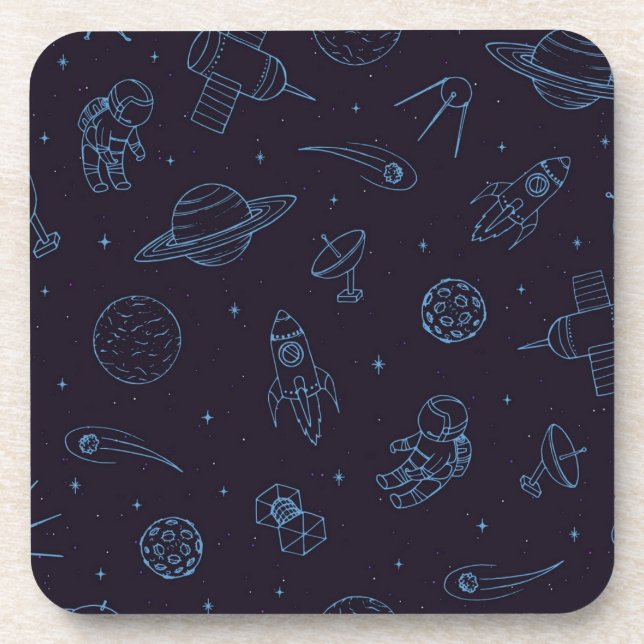 Dessous-de-verre Motif spatial (Devant)