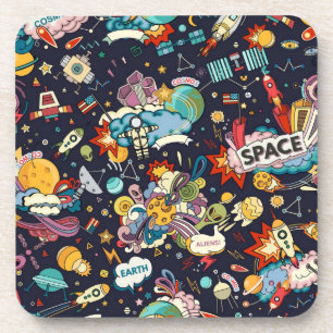 Dessous-de-verre Motif spatial