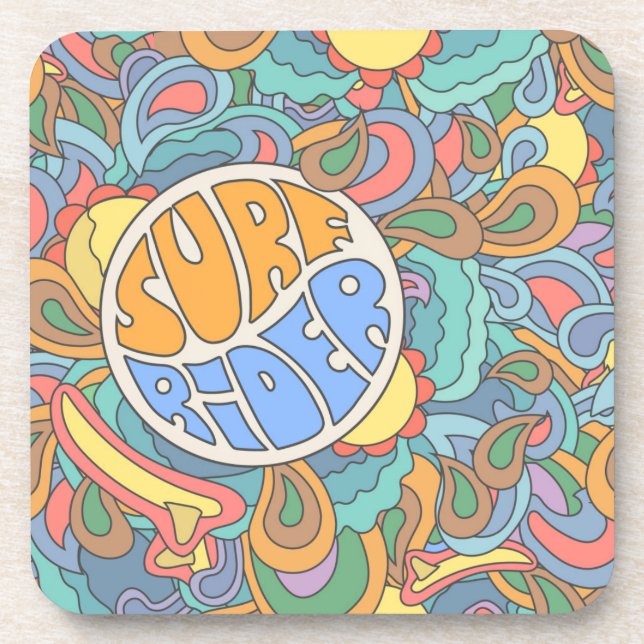 Dessous-de-verre Motif Surf Rider (Devant)