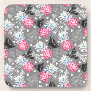 Dessous-de-verre Motif texturisé par ananas géométrique