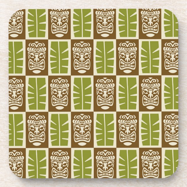 Dessous-de-verre Motif Tiki (Devant)