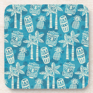 Dessous-de-verre Motif Tiki Rétro Moderne du Milieu du Siècle