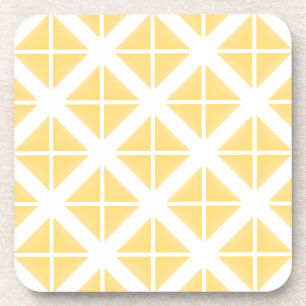 Dessous-de-verre Motif triangle à la mode jaune