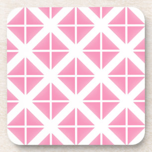 Dessous-de-verre Motif triangle rose tendance