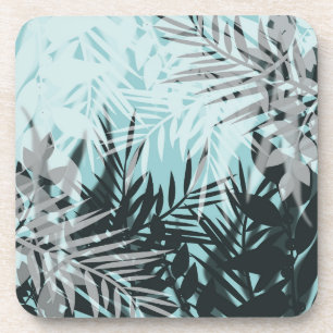 Dessous-de-verre Motif tropical bleu clair