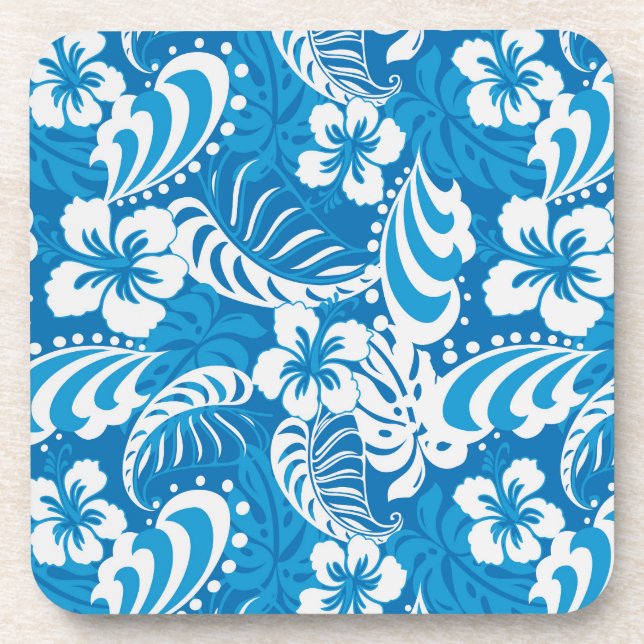 Dessous-de-verre Motif tropical de ketmie (Devant)