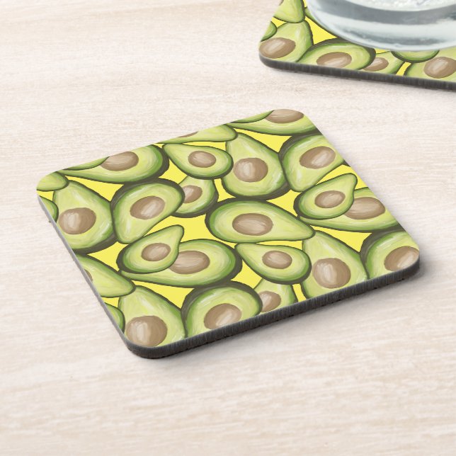 Dessous-de-verre Motif Vegan Avocado frais et gourmand (Côté gauche)