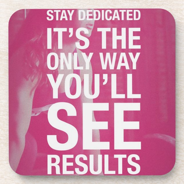 Dessous-de-verre Motivation de conditionnement physique et de muscu (Devant)