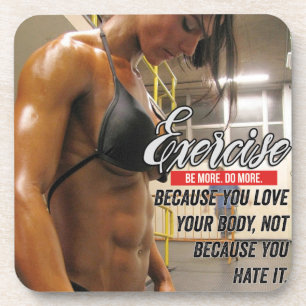 Dessous-de-verre Motivation de conditionnement physique et de muscu