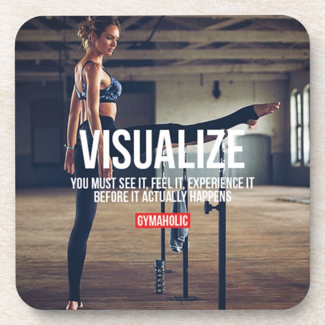 Dessous-de-verre Motivation de conditionnement physique et de muscu (Devant)