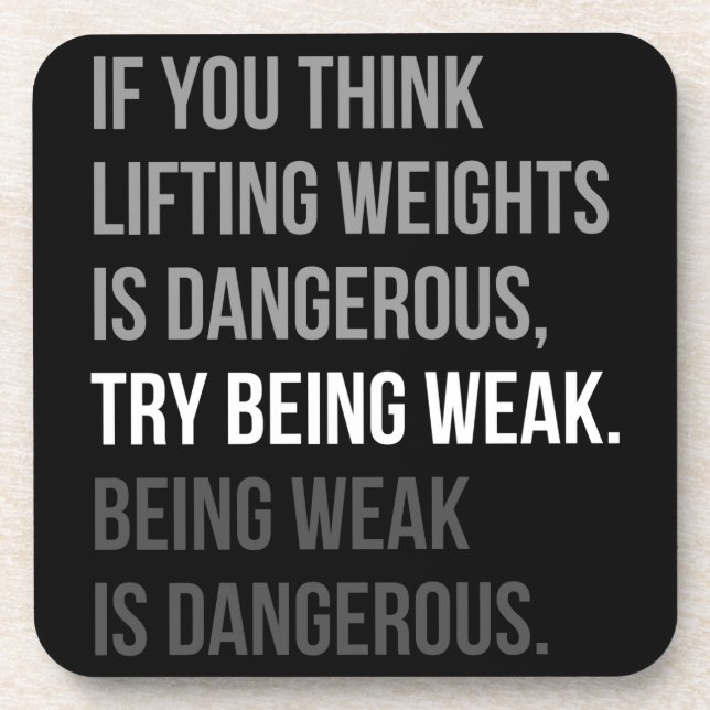 Dessous-de-verre Motivation de conditionnement physique et de muscu (Devant)