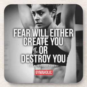 Dessous-de-verre Motivation de conditionnement physique et de muscu