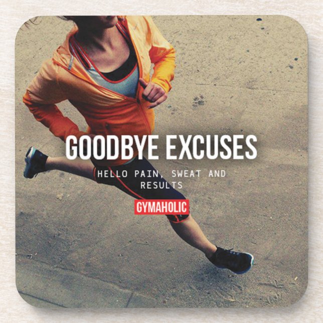 Dessous-de-verre Motivation de conditionnement physique et de muscu (Devant)