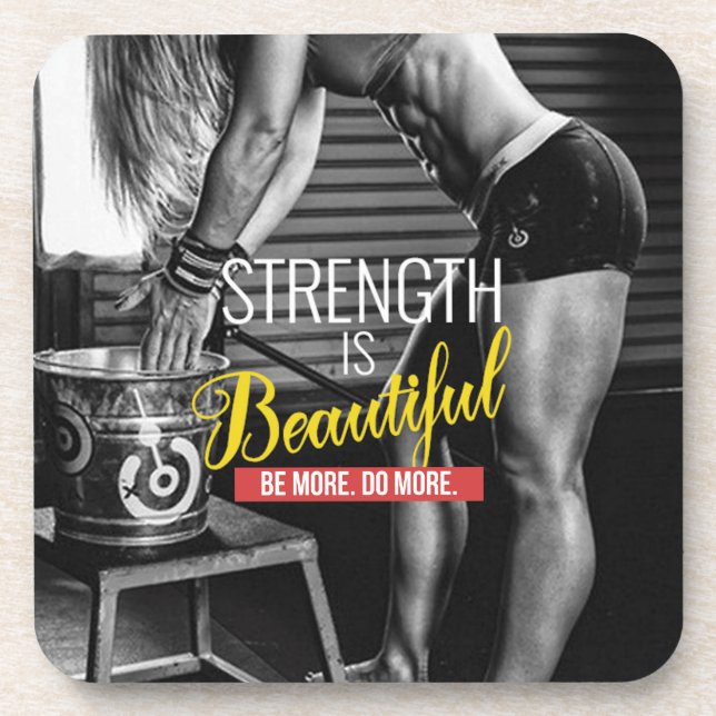 Dessous-de-verre Motivation de conditionnement physique et de muscu (Devant)