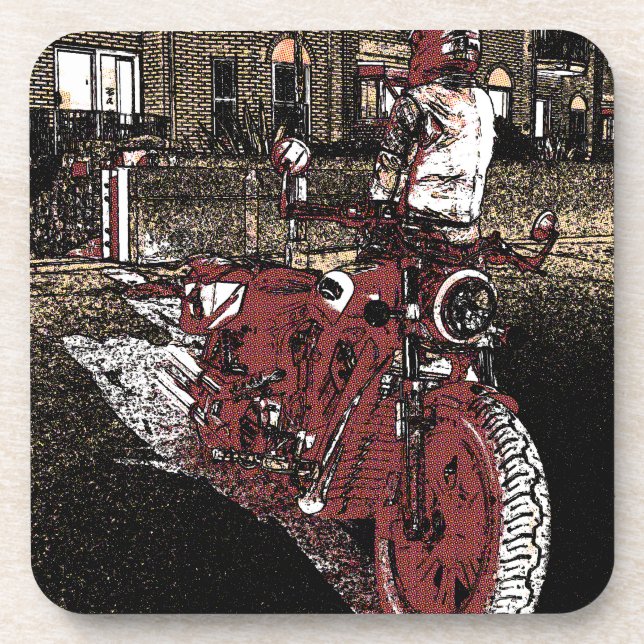 Dessous-de-verre Moto Indian  (Devant)