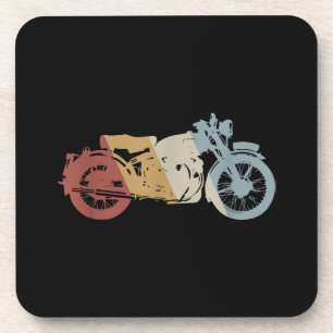 Dessous-de-verre Moto style rétro Vintage
