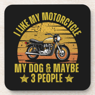 Dessous-de-verre Motocyclette de chien