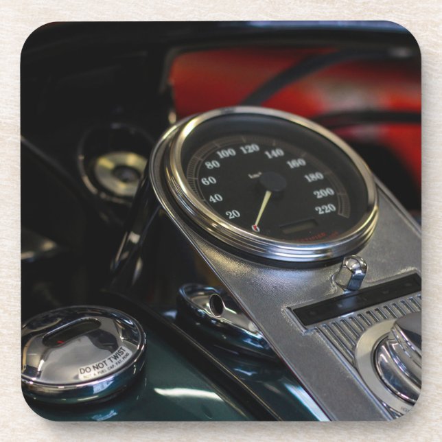 Dessous-de-verre Motocyclette Moto Motard Cavalier (Devant)