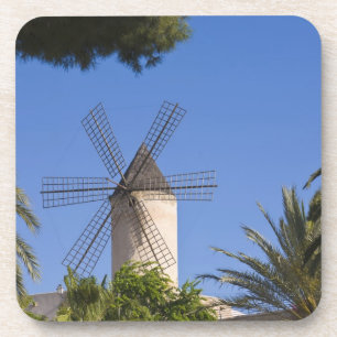 Dessous-de-verre Moulin à vent, Palma, Majorque, Espagne
