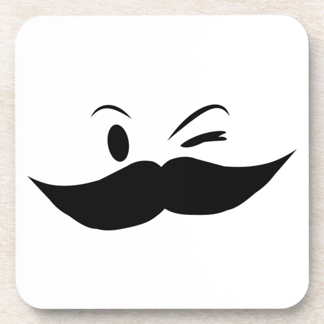 Dessous-de-verre Moustache Kinky (Devant)