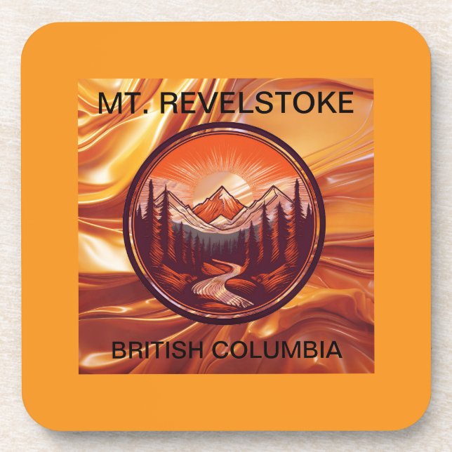 Dessous-de-verre Mt. Revelstoke Colombie-Britannique (Devant)