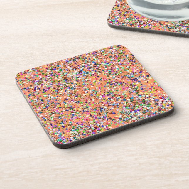 Dessous-de-verre Multicolor Modern Modern Grit Glitter #4 (Côté gauche)