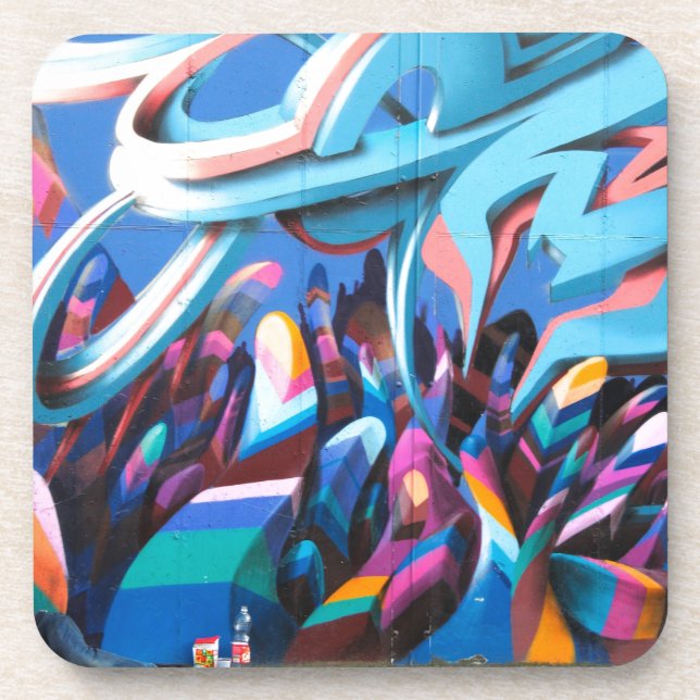Dessous-de-verre Mur de graffiti cool (Devant)