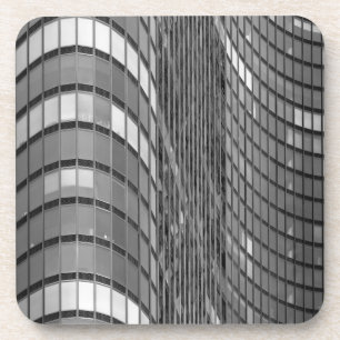 Dessous-de-verre Mur rideau en acier et en verre de moderne