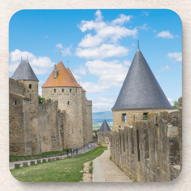 Dessous-de-verre Murs médiévaux de Carcassonne (Devant)