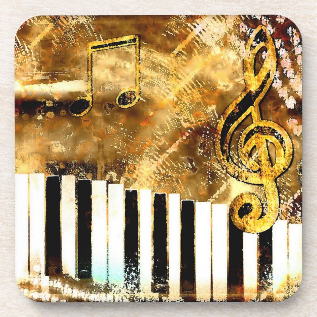 Dessous de verre Musical Grunge Cork (Devant)