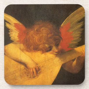Dessous-de-verre Musicien Angel Lecture par Rosso Fiorentino