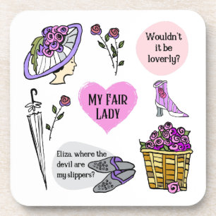 Dessous-de-verre My Fair Lady Style Vintage Comédie Musicale Broadw