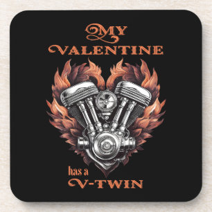 Dessous-de-verre My Valentine has a V-Twin