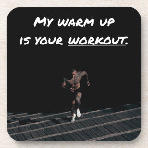 Dessous-de-verre My Warm Up est votre entraînement, exercice Gym Fo