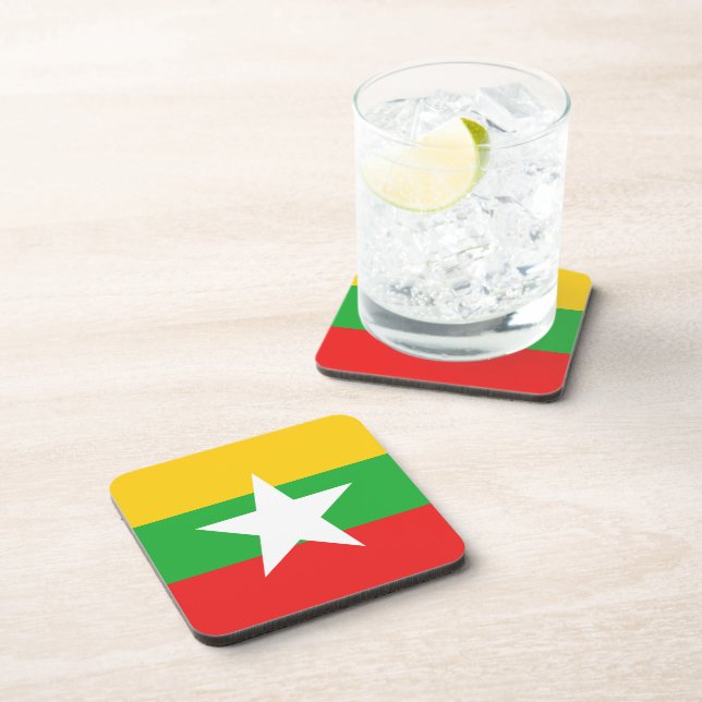 Dessous-de-verre Myanmar Flag Coaster (Côté Droit)