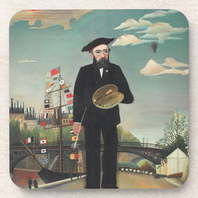 Dessous-de-verre Myself Portrait Paysage 1890, Henri Rousseau (Devant)