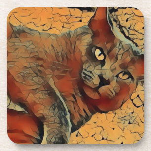 Dessous-de-verre Mystérieux chat