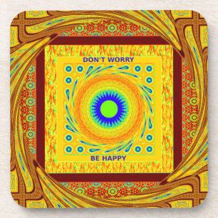 Dessous-de-verre Mystic African Eye Wall Art : A Cyan Regard